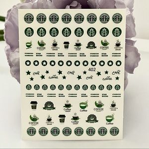 Luxury Designer Logo Fingernail Art Stickers